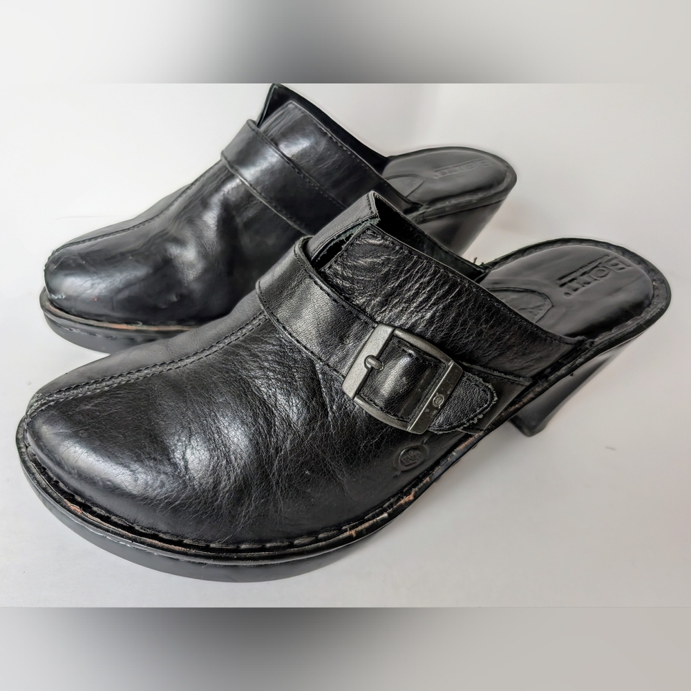 Black Born Clogs size 10